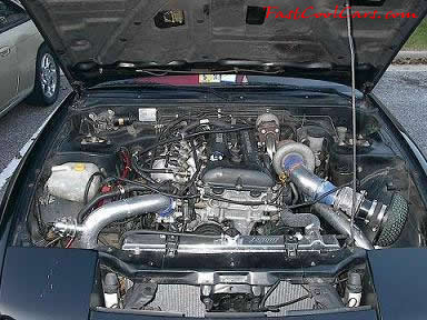 1991 Nissan 240SX Turbo cool engine, turbos are bad ass