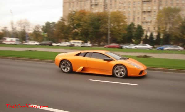 Very Fast Cool Exotic Supercar, orange paint on a sportscar looks killer too.