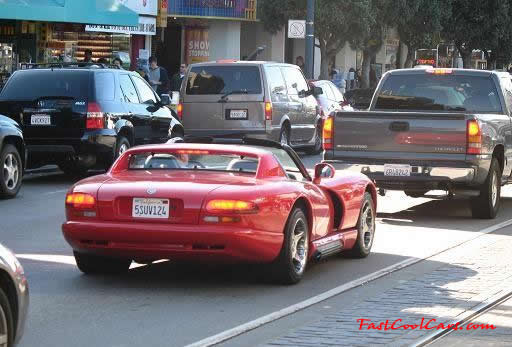 Very Fast Cool Exotic Supercar, Dodge Viper in Red