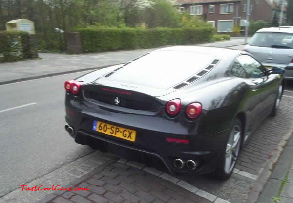Very Fast Cool Exotic Supercar, Ferrari in Black.
