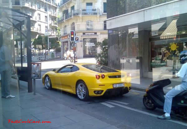 Very Fast Cool Exotic Supercar, nice shot through the window of this hot Yellow whip.