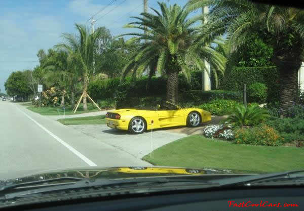 Very Fast Cool Exotic Supercar, Yellow Convertible