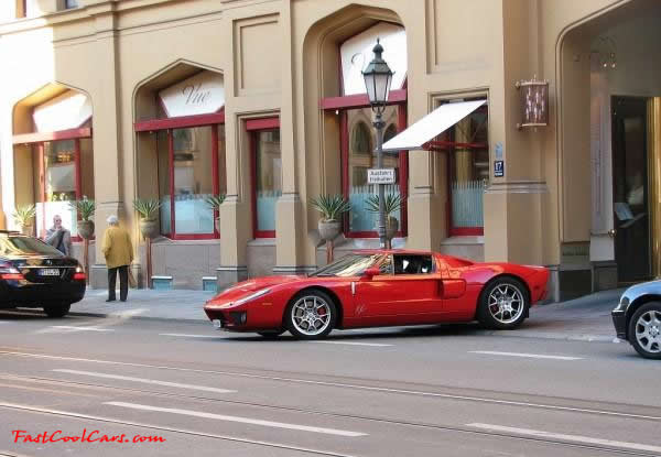 Very Fast Cool Exotic Supercar red Ford GT40
