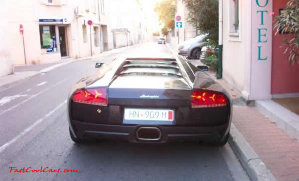 Very Fast Cool Exotic Supercar Lamborghini in black.