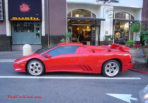 Very Fast Cool Exotic Supercar, red Lamborghini