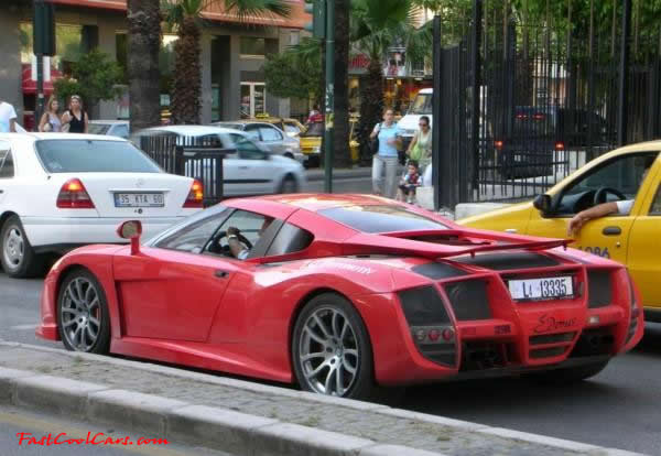 Very Fast Cool Exotic Supercar, nice red paint job.