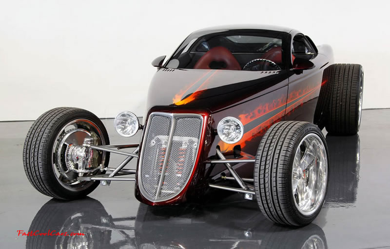 Chip Fooses space-age hotrod, called simply the Foose Coupe, is an exercise in the extremes of automotive design and materials, the Foose Coupe last claimed a retail price of $330,000 in open bidding.