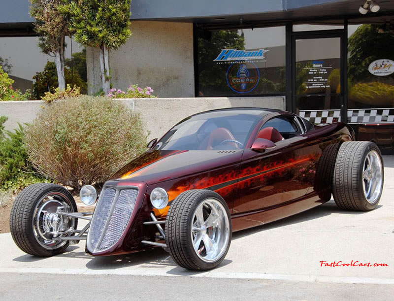 Chip Fooses space-age hotrod, called simply the Foose Coupe, is an exercise in the extremes of automotive design and materials, the Foose Coupe last claimed a retail price of $330,000 in open bidding.