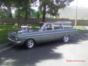 1964 Falcon 4 Door Wagon. I put in a Heidts front end, frame stiffeners and slipped a blown 302 in it.
