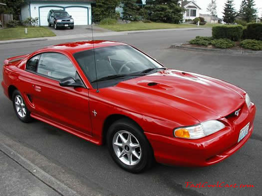 1995 Mustang - Cobra "R" hood - cool wheels - fastcoolcars.com