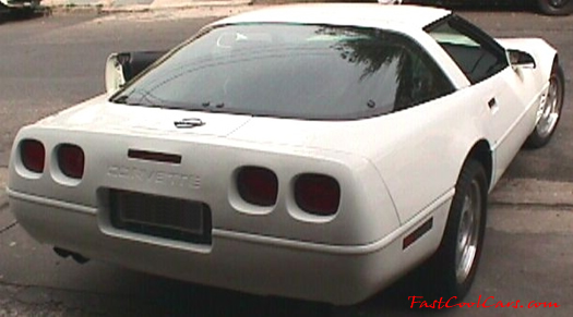 1992 Cevrolet Corvette, rear angle view - fastcoolcars.com