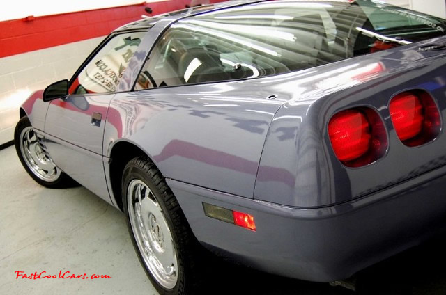 1991 Chevrolet Corvette - in Steel Blue Metallic, it was a 90-91 color only, and has a steel blue interior as well, they made less that 500 of the 91 Corvette in this color. - Brian, Reno, Nevada, USA