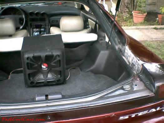 1992 Dodge Stealth RT twin turbo interior picture looks like a loud box there in the rear hatch.