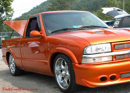Lowriders that have been lowered, dropped, slammed, and scraping. Nice truck.