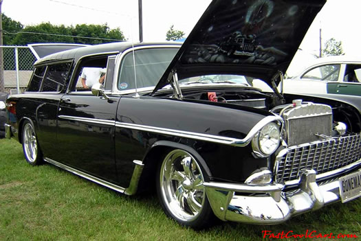 Lowriders that have been lowered, dropped, slammed, and scraping. Classic and cool.