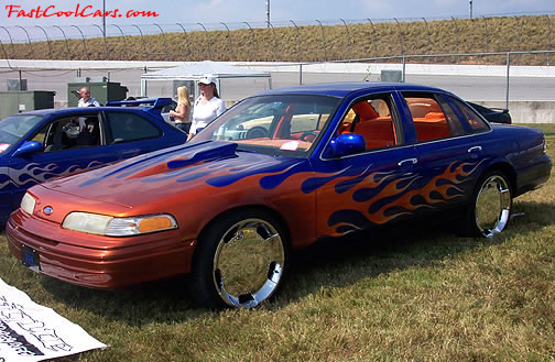 Lowriders that have been lowered, dropped, slammed, and scraping. Ford Thunderbird low rider.
