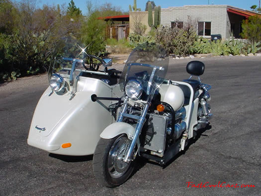 Boss Hoss - with sidecar wheelchair rig