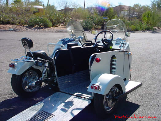 Boss Hoss - with sidecar wheelchair rig