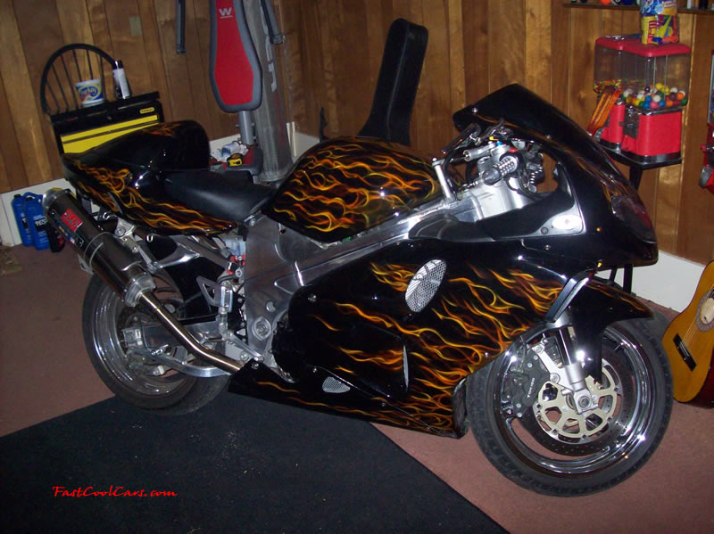 2002 Suzuki TL1000R custom flame paint, grips, mirrors, yoshimura exhaust - David -  Email Me