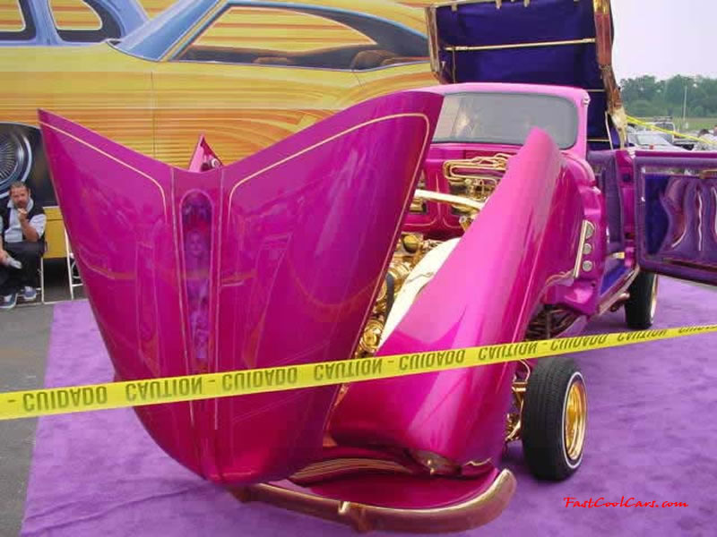 Pimped out ride, Pimp my ride with custom paint. and lots of gold.