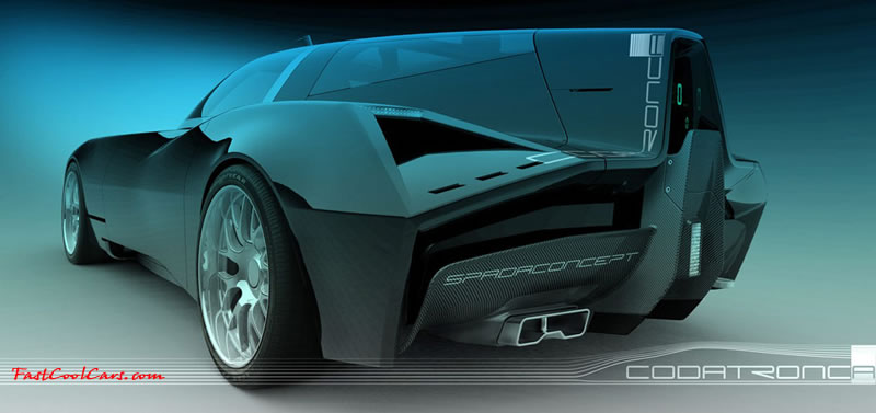 The Spada Codatronca chassis is based on that used in the Chevrolet Corvette, with suspension-systems, engine and other mechanicals enhanced by the tuning shop.