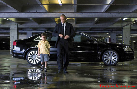 Transporter 3, with one fast cool Audi car. Nice Audi.