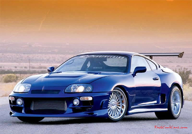 Toyota Supra twin turbos that's a hard thing to keep up with
