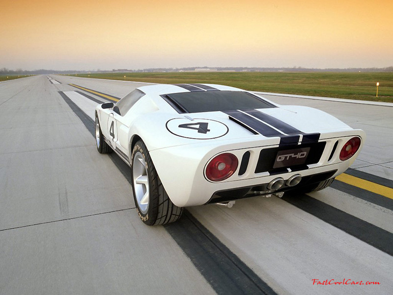 Ford GT40 Concept at the runway in the airport