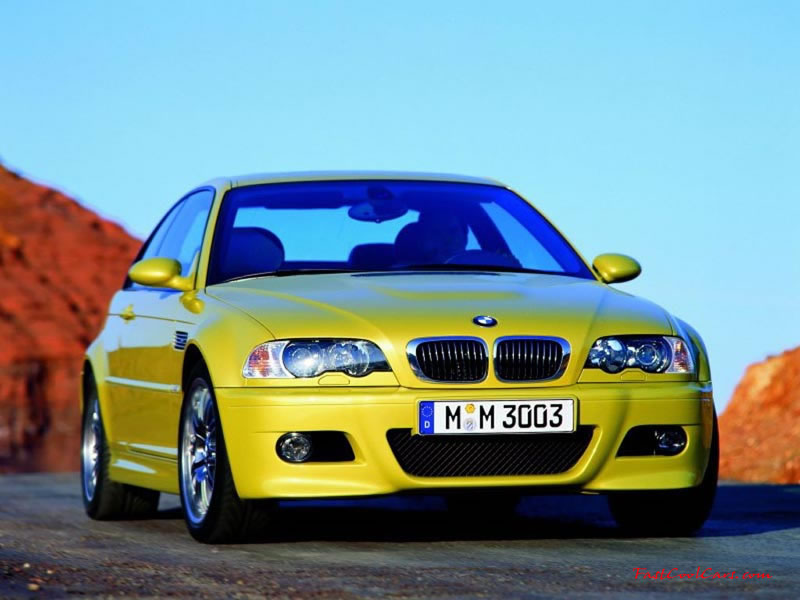BMW M3 right front angle view