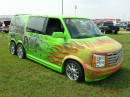 Nopi Nationals - Motorsports Supershow 2005, customized van, highly modified, extra rear axle.