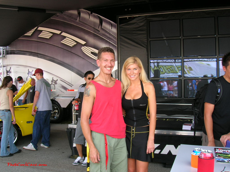 Me, Ron Landry and beautiful model brought to you by Nitto tires.