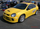 Nopi Nationals - Motorsports Supershow 2005, Yellow Dodge Neon, turbo and intercooled.
