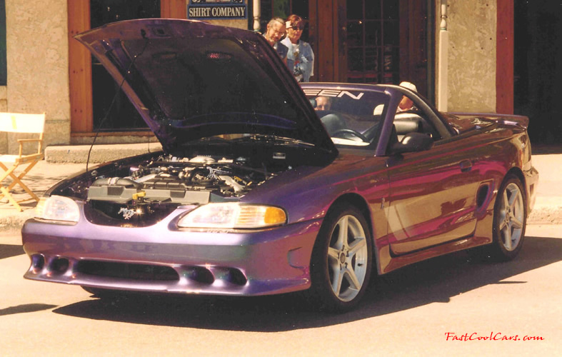 1997 Saleen Mustang Mystic color changing color, blue, purple, etc.