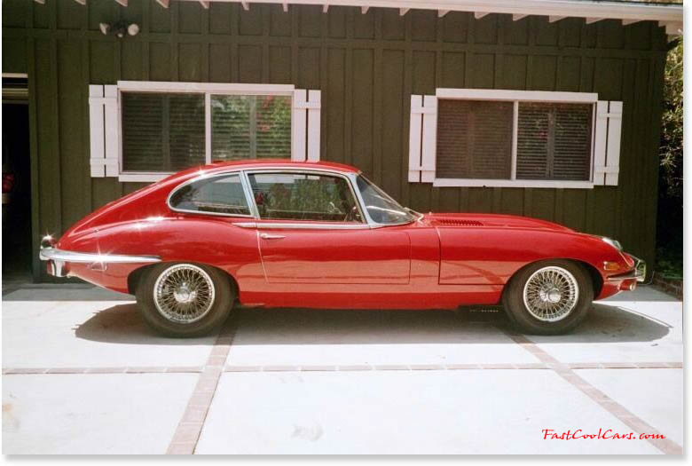1970 Jaguar XKE 2 + 2 Coupe -  4.2 Liter,  automatic,  air conditioning, power brakes and steering, leather interior, CD player