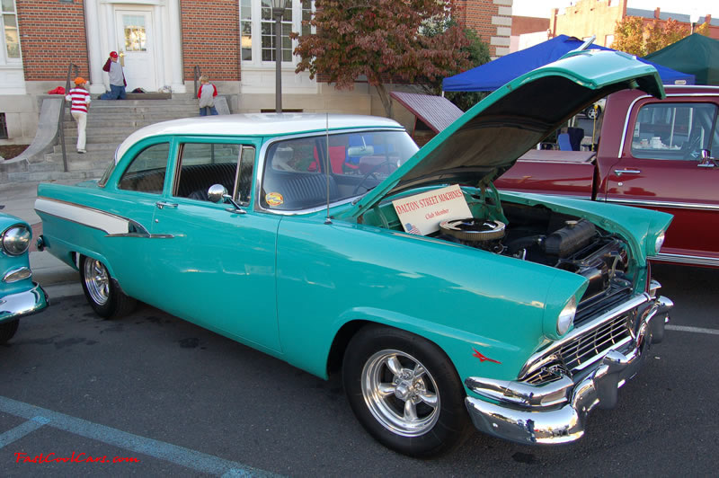 Dalton, GA - Cruise in, car show, Fast Cool Cars here on October 14 - Two tone teal and white classic Chevy.