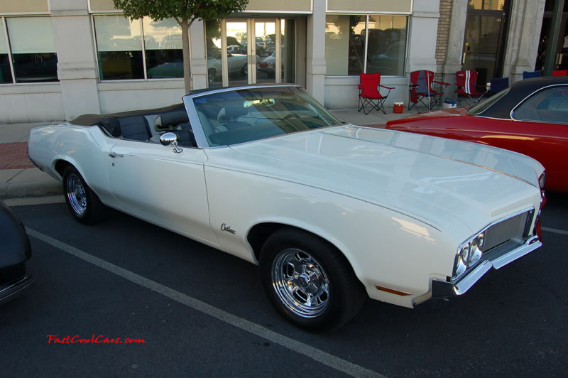 Dalton, GA - Cruise in, car show, Fast Cool Cars here on October 14 - White Oldsmobile Cutlass convertible, nice.