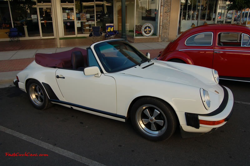 Dalton, GA - Cruise in, car show, Fast Cool Cars here on October 14 - white Porsche with top down
