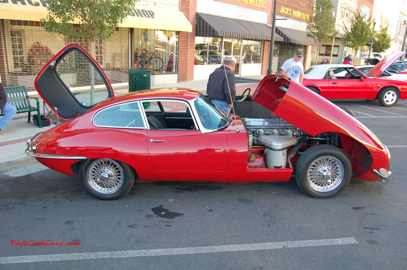 Dalton, GA - Cruise in, car show, Fast Cool Cars here on October 14 - Red Jag sportscar.