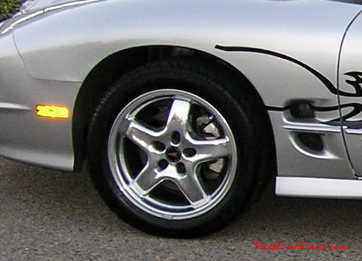 2002 Pontiac Ram Air Trans Am, Factory polished aluminum 17 inch wheels.