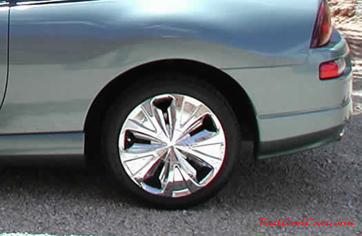 2001 Mitsubishi Eclipse GT - 17" MKW II chrome wheels with Falken 215/45Z/17 tires