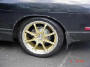 1991 Nissan 240SX nice custom wheels, 18 inch wheels, with 225/40/18 tires.
