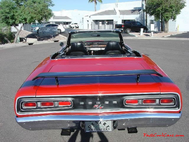 1970 Dodge Coronet R/T convertible with only 66,000 original miles. This is a very rare and collectible Mopar muscle car and is only 1 of 236 produced. 
