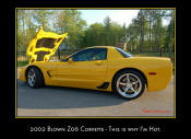 2002 Supercharged Chevrolet Z06 Corvette. Magnuson twin screw blower, CCW Wheels.
