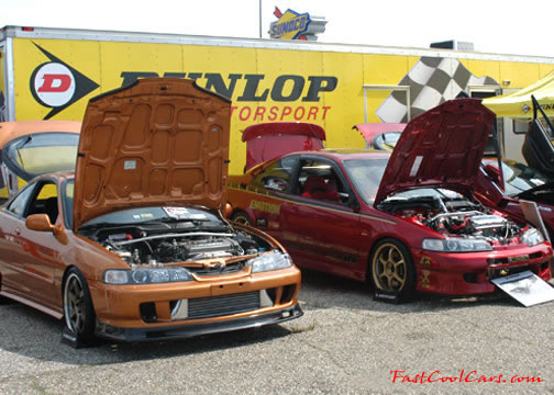 Lowriders that have been lowered, dropped, slammed, and scraping.